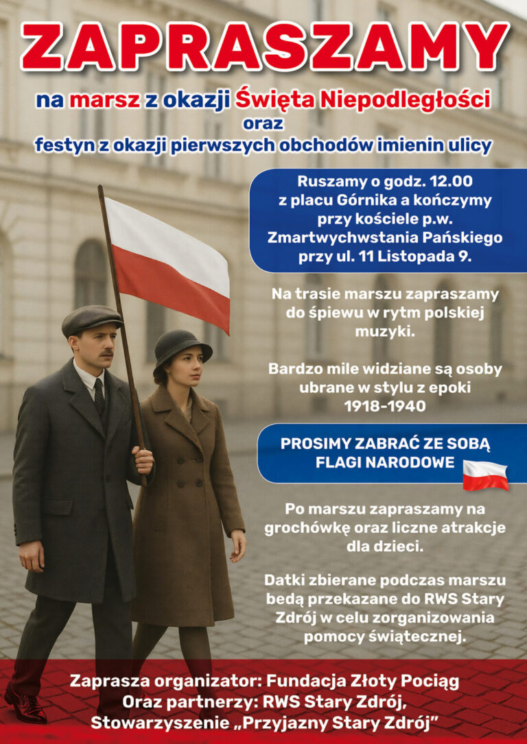 Zaproszenie na Marsz w dniu 11 Listopada 2025